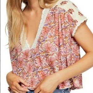 Free People Leilani Print Top